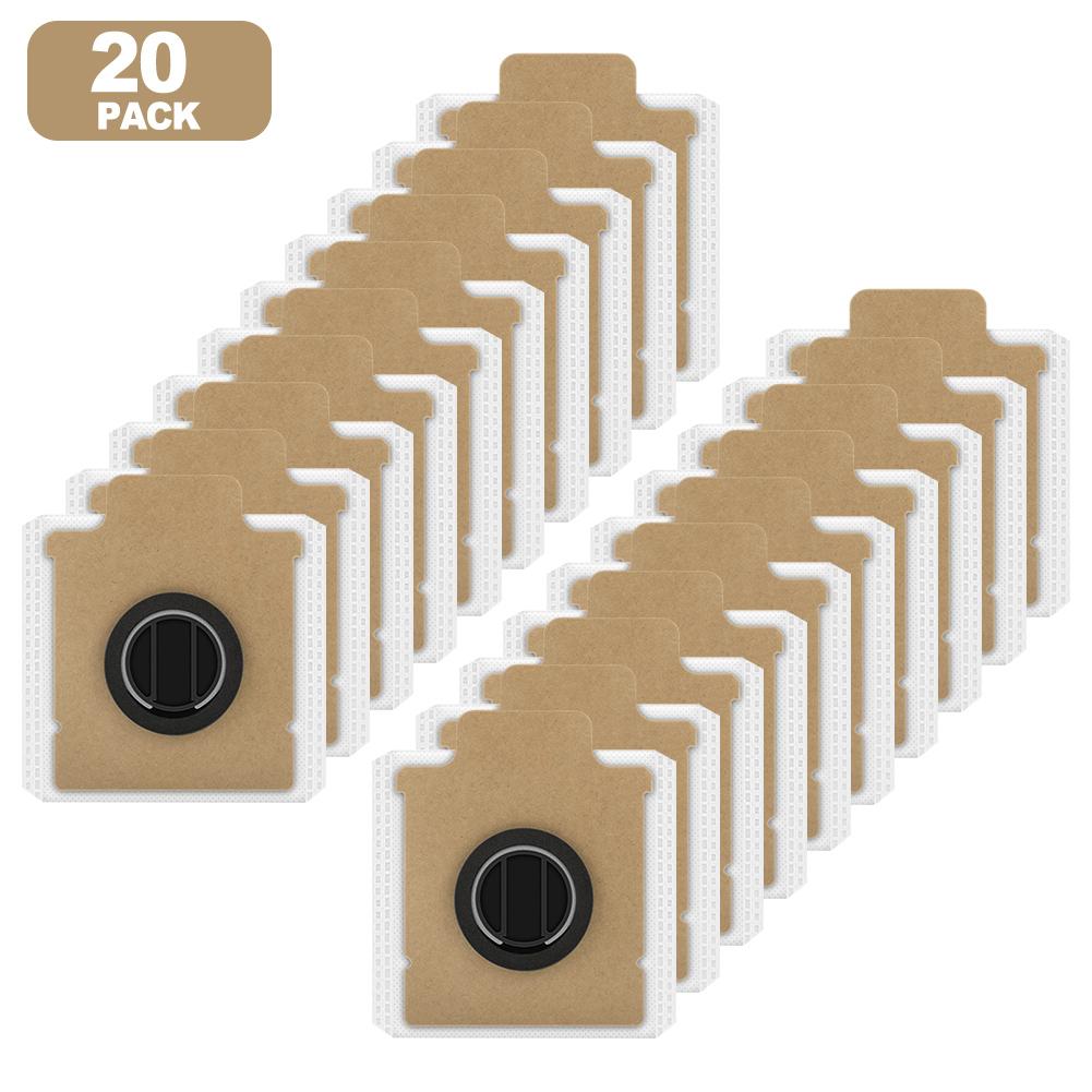 Efficient Debris Collection with Replacement Dust Bags for Dreame Z40 Station Vacuum Cleaner Available in Packs of 4 10 or 20