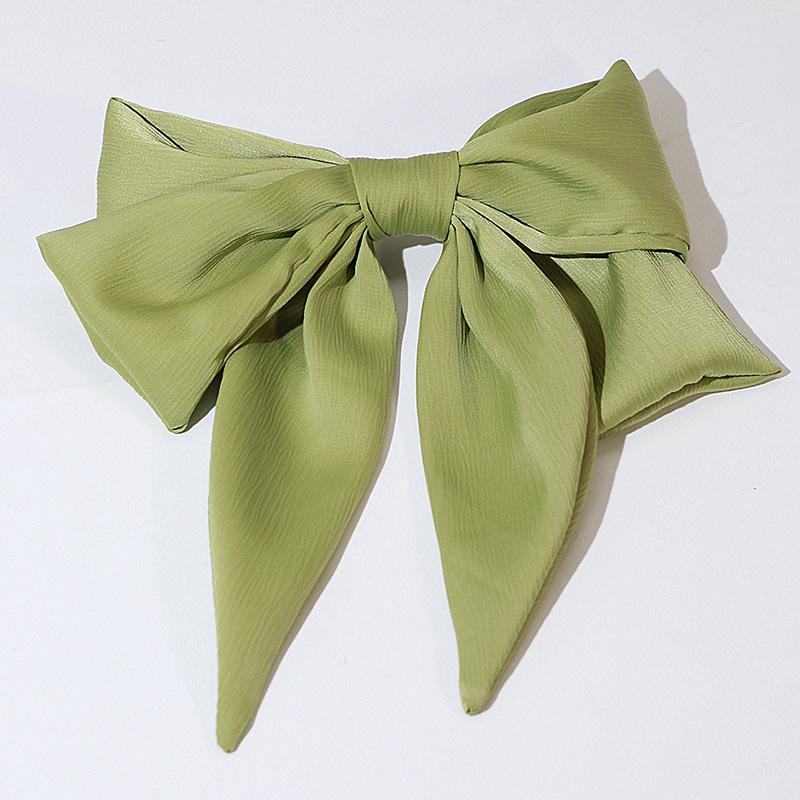 

Lystrfac Fashion Fabric Ribbon Hair Bow Clips Trend Solid Color Hairpins Barrettes Headband For Women Girls Hair Accessories