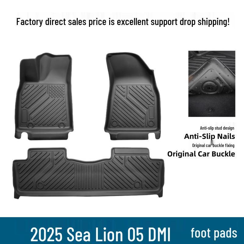 Haishi 05 DMI TPE Floor Mats: Fits 25 Models, Anti-Scratch, Anti-Slip, Wear-Resistant, Eco-Friendly