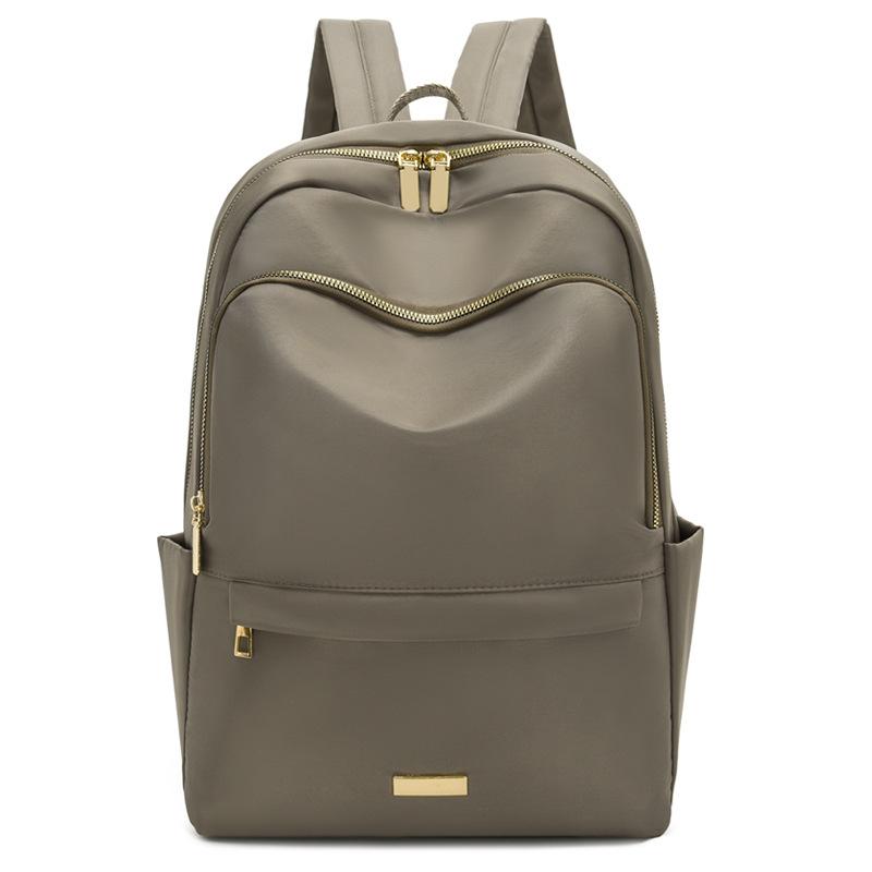 

Весна новая мода поток большая вместимость однотонный рюкзак женщины для поездок большая вместимость простой универсальный на спину плечо хаки