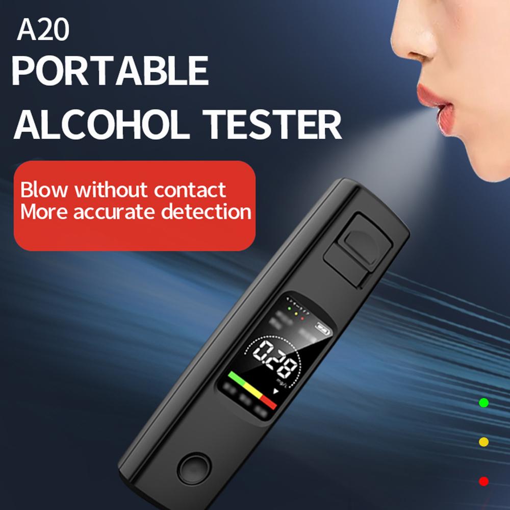 2025 Charging Portable Breathalyzer Alcohol Tester Professional High Sensitivity Breathalyzer Non-Contact Alcoholometer Type-C