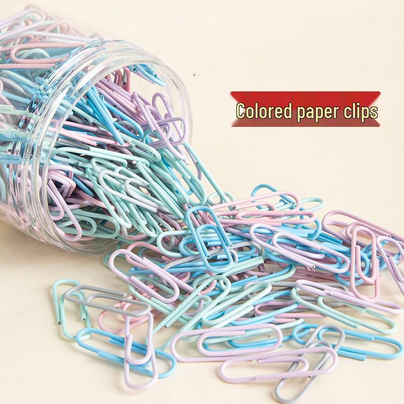Durable Large Colored Paper Clips with Storage Box - Office & Home Stationery