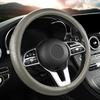 Crocodile Grain Steering Wheel Cover Rear  Leather Protective Case Car Steering Wheel Universal Alligator Handle Cover D