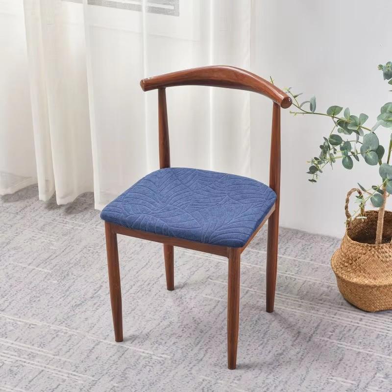 Waterproof Chair Seat Cover Stretch Jacquard Chair Cover Dining Room Removable Anti-Dirty Without Backrest Chair Protector