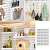 Lightweight High Capacity Pegboard Storage Accessories For Kitchen Bathroom Game Room Organization Tool Free Wall Panels
