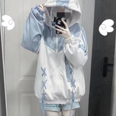 Y2K Hoodies Women Harajuku Kawaii Clothes Oversized Sweatshirt Cute Women  New Japanese Casual Fashion Gothic Jacket Coat