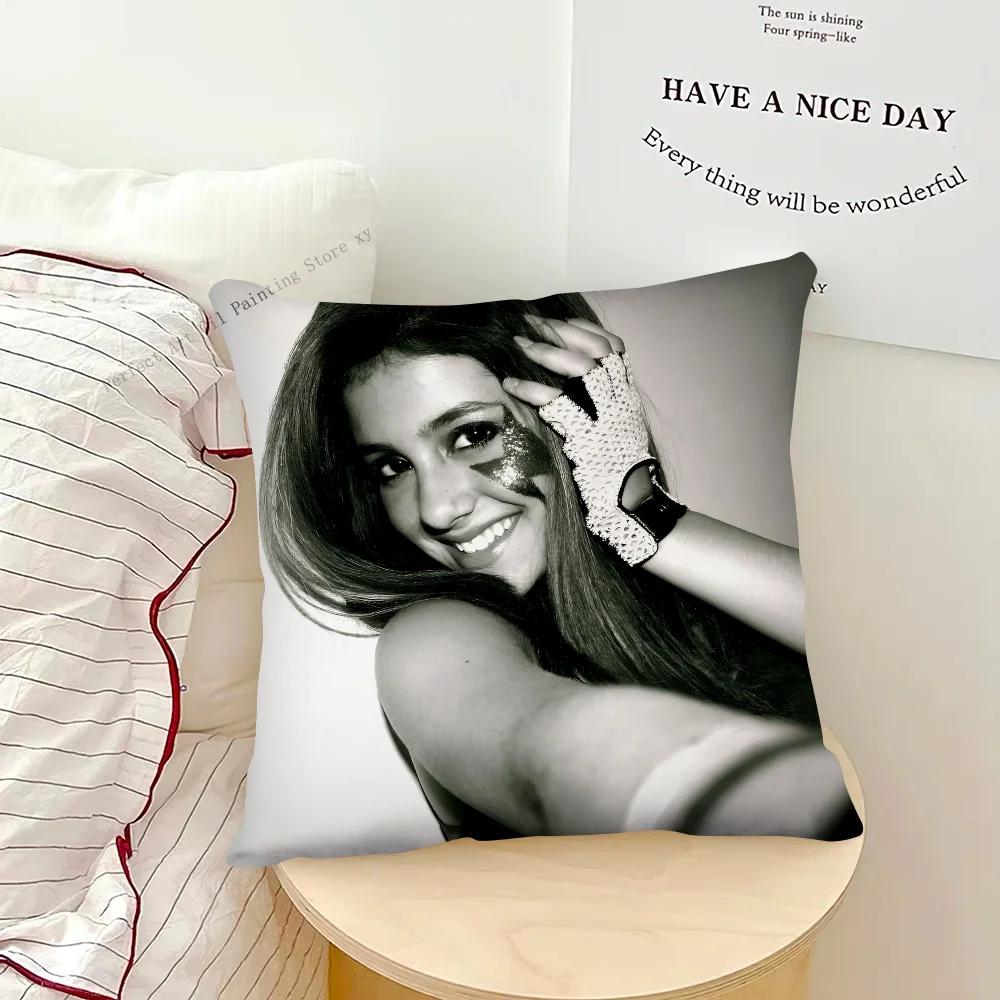 Singer A-Ariana G-Grande Pillow Case Fashion Square Pillowcase Bedroom Sofa Room Ins Decoration Leisure Cushion Cover 40x40