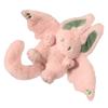Plüsch Hasenpuppe Weich Niedlich PP Baumwollfüllung Flügel Langer Schwanz Design Stofftier Hase Spielzeug für Kinder Erwachsene Rosa