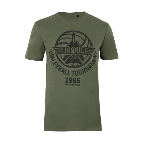 Top Gun Mens Volleyball Tournament Cotton T-Shirt