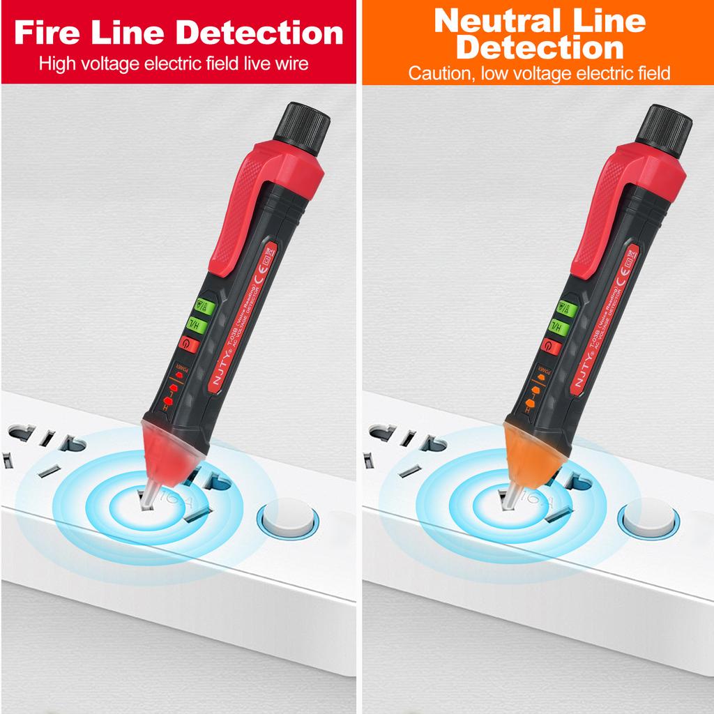 NJTY Voice Broadcast Voltage Tester Non Contact Voltage Tester 12V1000V48V1000V Dual Range