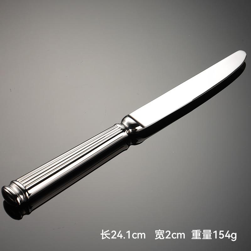 304 Forged Roman Column Hotel Stainless Steel Western Tableware Steak Knife Fork Spoon Cake Shovel Common Spoon Cream
