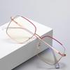 Red Rose Gold Square Prescription Glasses Anti Blue Light Photochromic Myopia Hyperopia Progressive Optical Eyeglasses