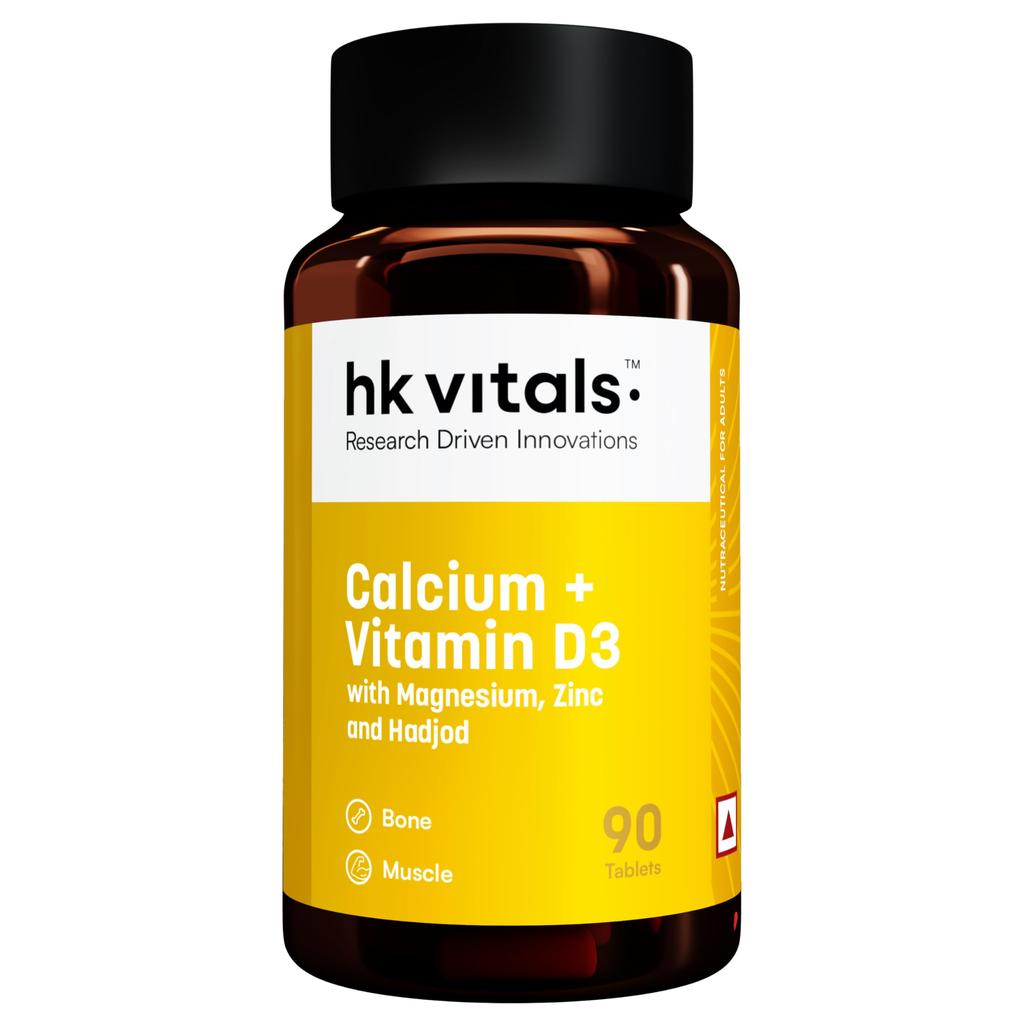 Hk Vitals Calcium + Vitamin D3 Supplement, 90 Tablets