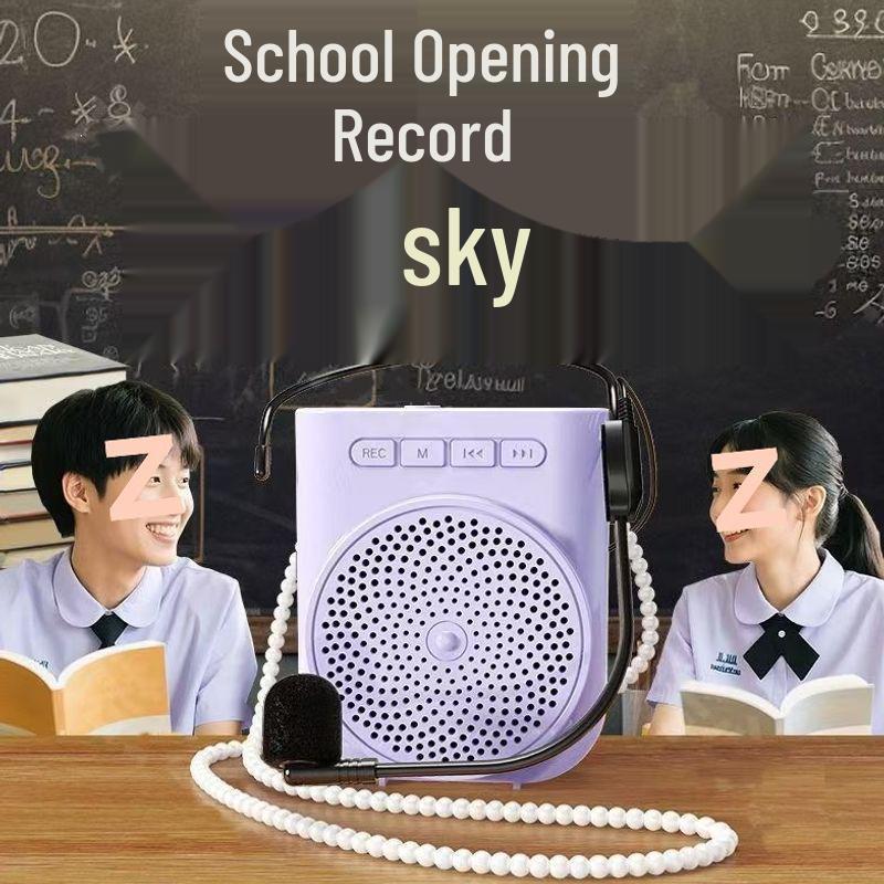 Bluetooth Little Bee Megaphone Microphone for Kids and Teachers – High Volume, Anti-Howling Classroom Device