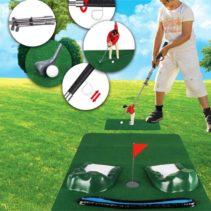 Golf Training Aids Golf Gifts Office Home Indoor Golf Putting Mat Golf Game Set