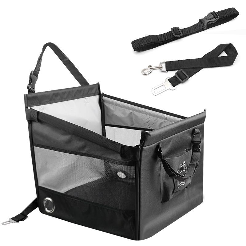Foldable Breathable Car Pet Carrier & Dog Barrier Net чёрный