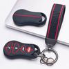 Key Fob Cover for Jeep Cherokee Charger Challenger Durango Grand Commander Magnum 300 with Keychain Anti-Scratch Surface Shockproof Structure