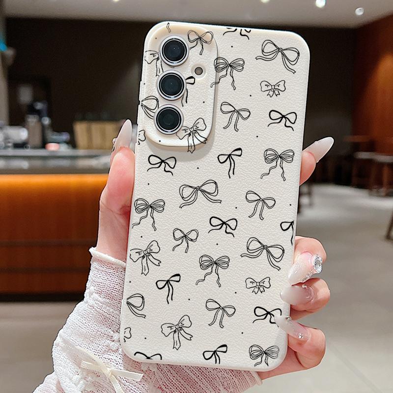 Bowknots Print Phone Case For Samsung A18 A57 A37 A17 A56 A36 A26 A16 A55 A35 A25 A15 A54 S21 FE S22 S23 S24 Plus S25 S26 Ultra Silicone Cover