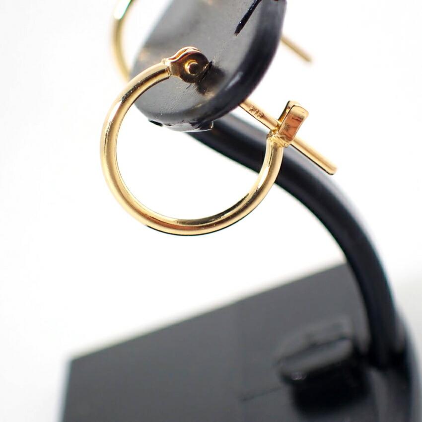[Used] K18 Hoop Earrings/g513-61