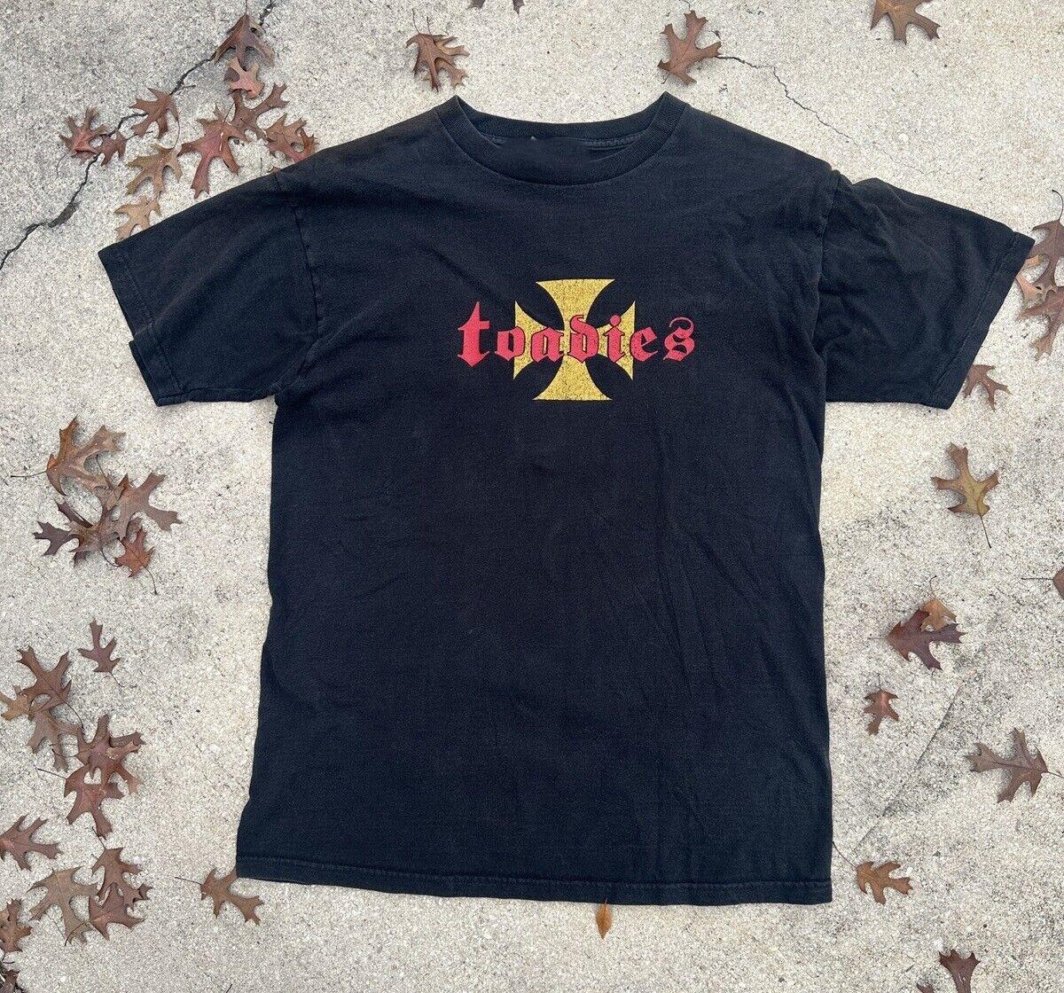 Toadies vintage band Short Sleeve Cotton Black All Size Shirt L