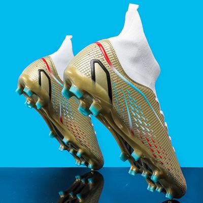 Professional Mens Soccer Cleats High Ankle Football Shoes Long Spikes Outdoor Soccer Traing Boots Kids Men Women Soccer Shoes