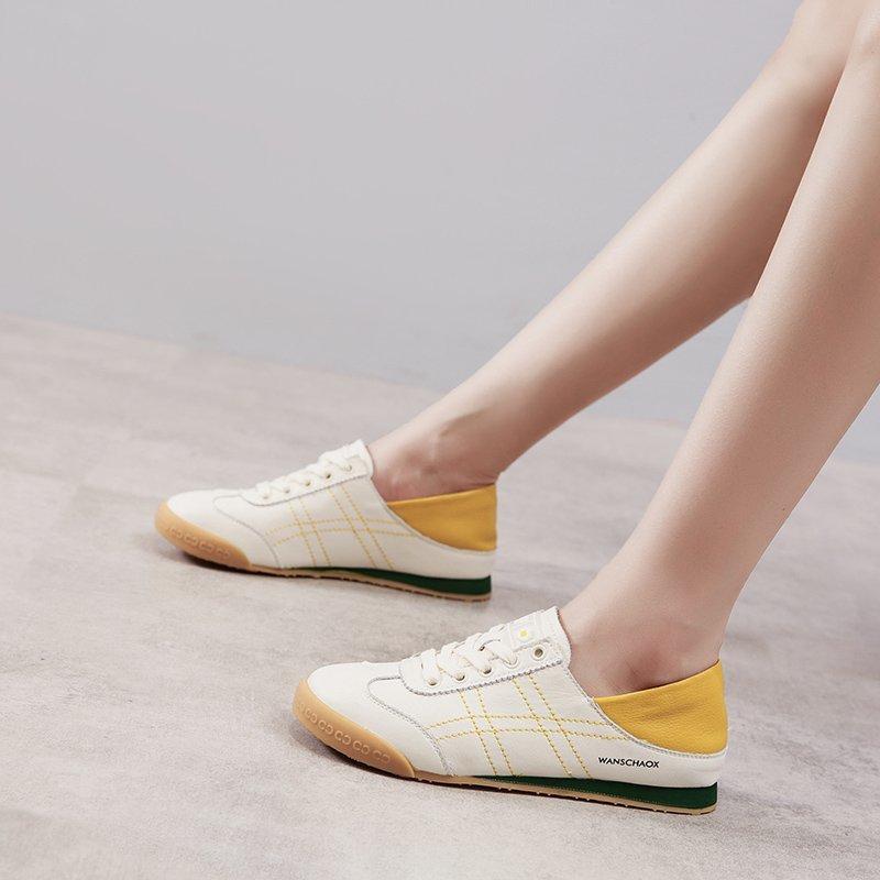 Fashion Women Sneakers Shoes Fashion Outdoor Running Shoes Female Lace Up Breathable Flats Footwear Comfortable Sports Shoes Mujer