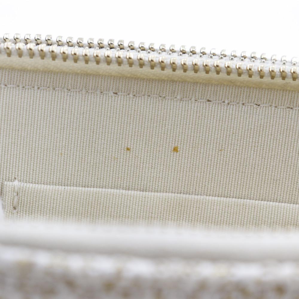 Chanel Deauville ChainShoulder Shoulder Bag A84415 2-way Clutch White Tweed Women Used