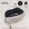 U-shaped Memory Foam Travel Neck Pillow with Magnetic Fabric for Airplane Comfort