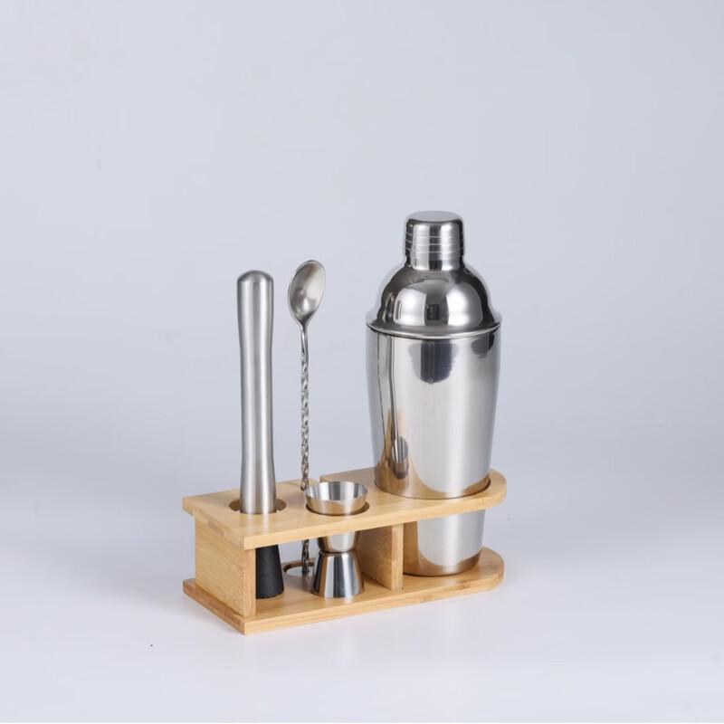 

Bamboo Rack Cocktail Shaker Set