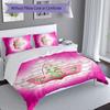 3pcs AKA logo9 pattern bedding set duvet cover set includes duvet cover &pillowcases, perfect all season bedroom decoration & gift