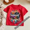 2026 Roblox T Shirt for Kids Summer Fashionable Short Sleeve Tee Boys Girls Casual Gaming Print Soft Childrens Tops