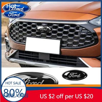 Samolepka na auto 2026 Ford Nová 2025 Horká 3ks Auto Přední Kapota Zadní Znak Logo Samolepka pro Ford Mondeo Edge Kuga Focus Hatchback Sedan