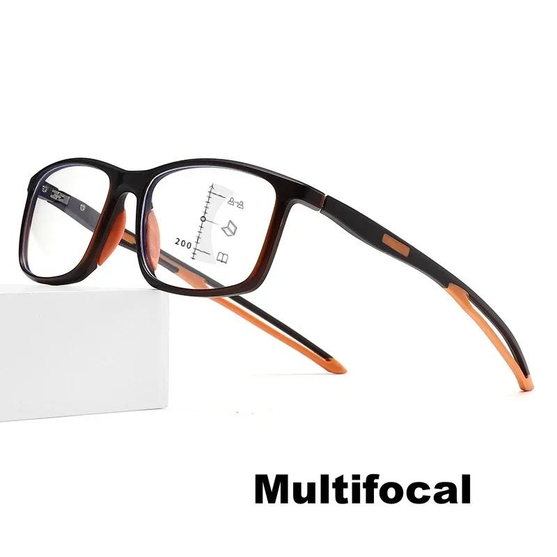 Ultra Light TR90 Sports Multifocal Presbyopic Glasses New High-definition Progressive Reading Eyewear Anti Blue Light Eyeglasses