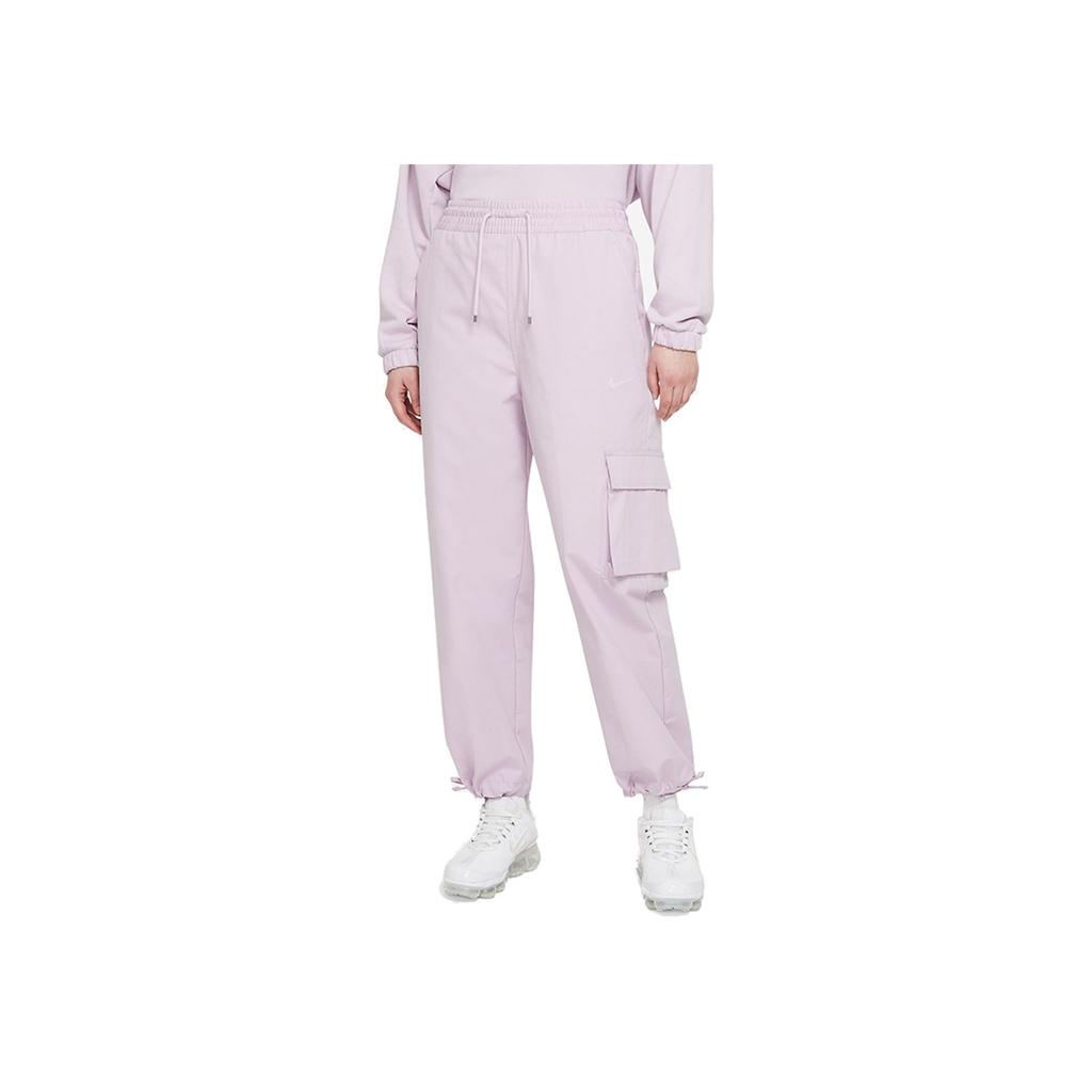 Nike Solid Color Pocket Knit Sports Pants Women Bottoms Pink CZ9331-576