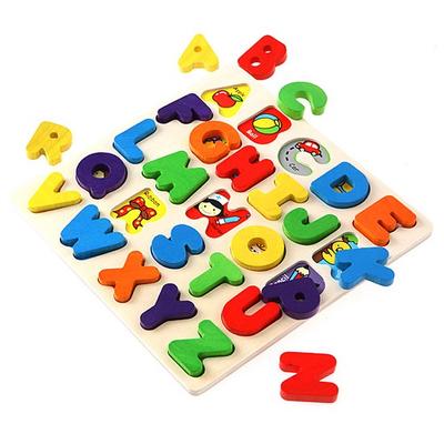 Trojrozměrné deskové puzzle s abecedou Todoribro WOODENTOY-B, oblíbené korejské puzzle
