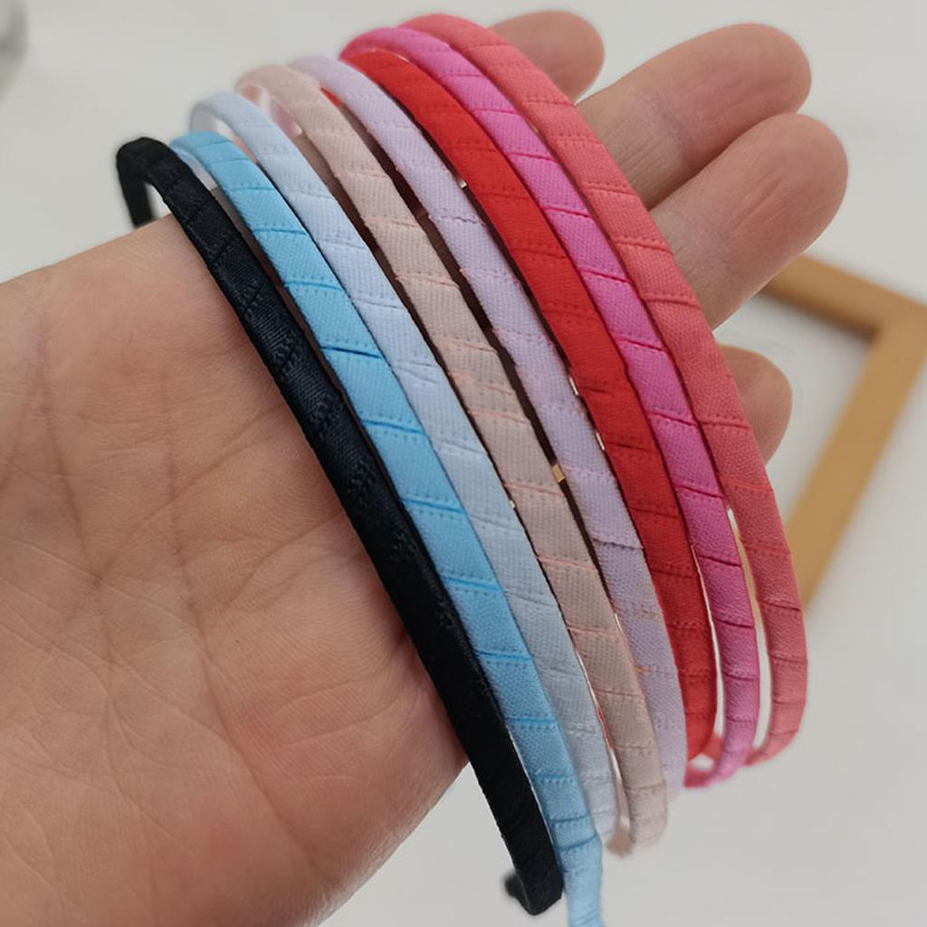 5mm Fabric Headband For Girl Hair Head Hoop Women Hair Bands Headwear Kids Narrow Thin Base Setting Hair Hoop Hair Accessories