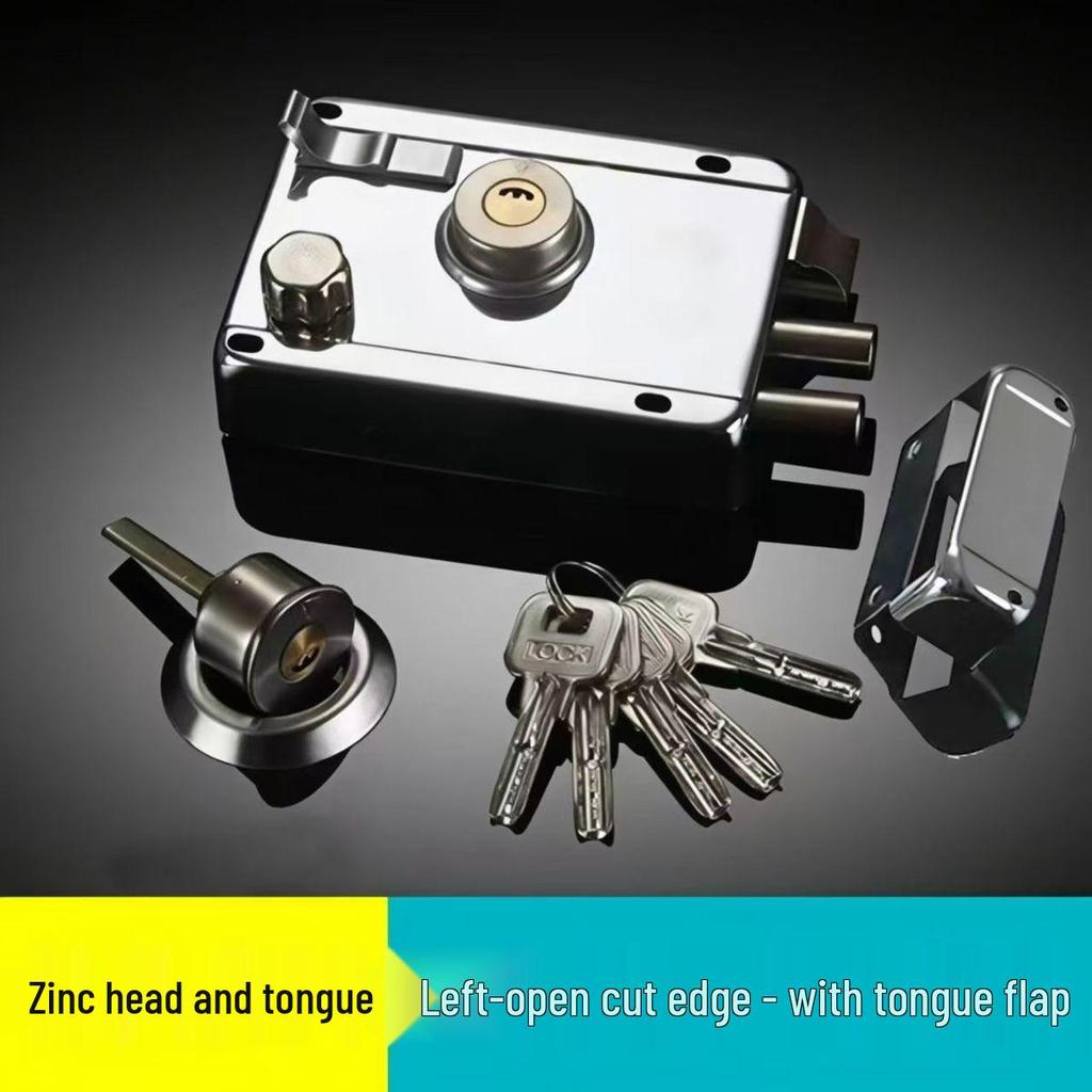 Universal Stainless Steel Anti-theft Door Lock for Bedroom, Dormitory, or Main Door