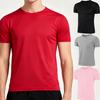 Men Running Gym Sport Shirt Quick Dry Moisture Wicking Lightweight Short Sleeve Round Neck Training Exercise Top For Fitness Workout Outdoor Activity