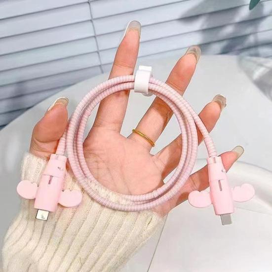 3Pcs Silicone Charger Cable Protector Mobile Phone Charging Cord Saver Non-Slip Universal Data Wire End Protection Wrap Cover