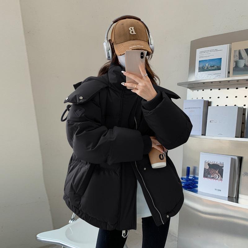 Cotton-padded Women's Winter Korean Version of The Gray Love Short Down Cotton-padded Clothes