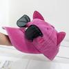 Cute Cat Ears Baseball Cap Breathable Duck Tongue Cap Fashion Sunshade Cap with Sunglasses  Travel