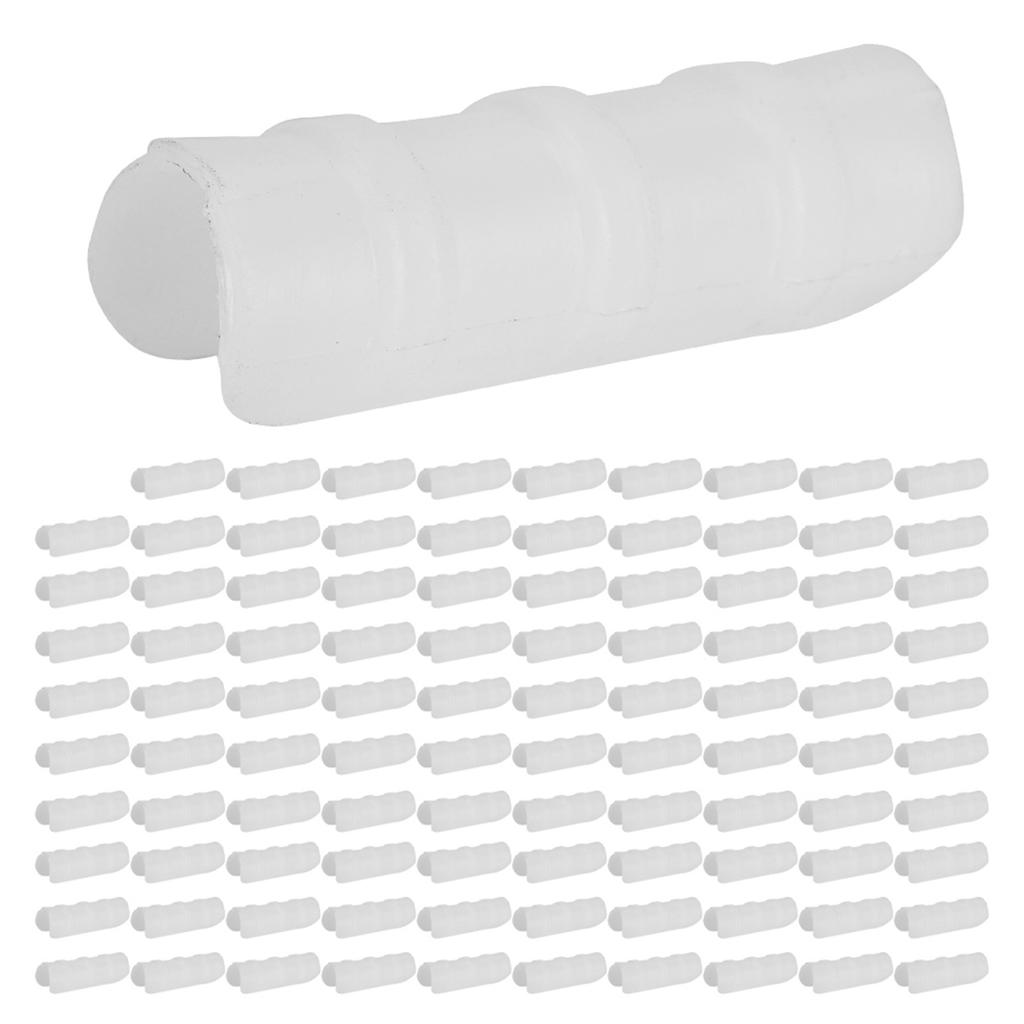 100pcs Greenhouse Frame Pipe Clip Clamp Garden Film Sunshade Net Fixing Clamp Connector22 ? White