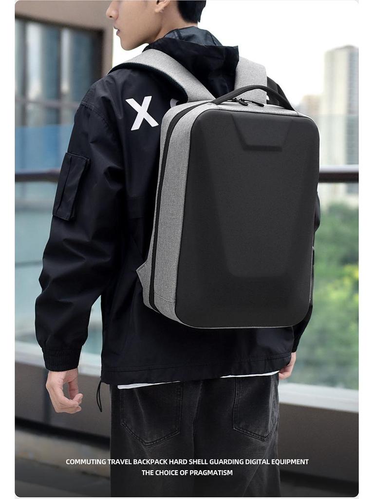 Men's Large Capacity USB Laptop Backpack for College Students and Commuters