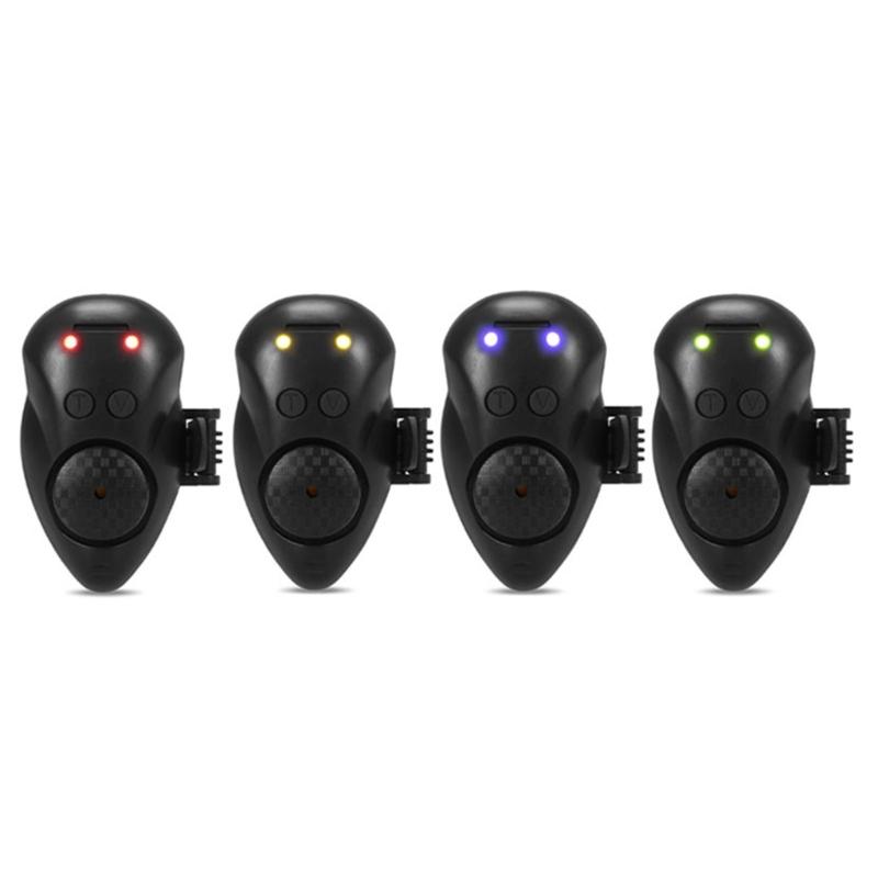 Fishing Biting Alarm Sensitive Electronic Fishing Alarm Indicator LED-Sounds Alerts On Fishing Rod for Daytime-Night Fishing