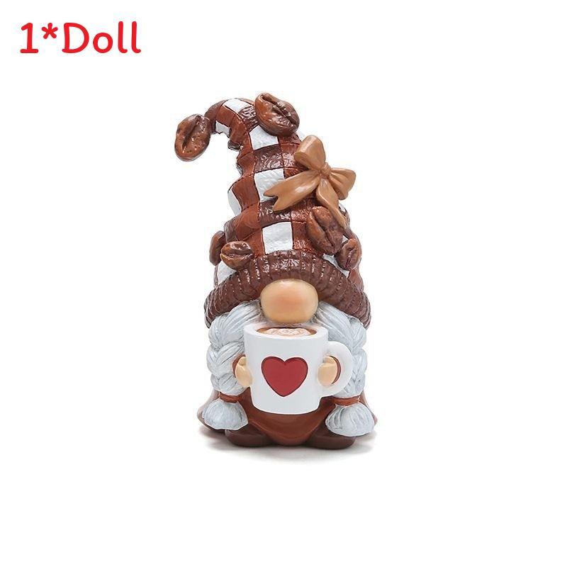 Christmas Couples Gnome Resin Figurine Set Home Decor Gift For Holiday Celebrations