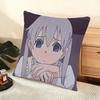 Anime SSoul Eater Cushion Cover Soft Short Plush Pillow Cover Smooth Cozy Texture Aesthetic Cushion Case Home Decor