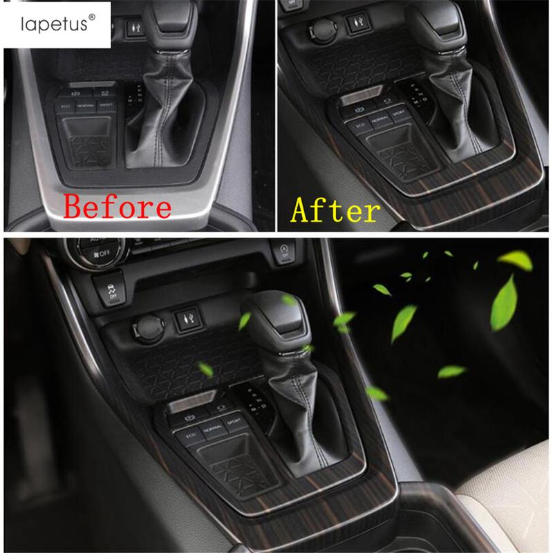 Central Control Gear Shift Panel Frame Decoration Cover Trim For TOYOTA RAV4 RAV 4 XA50  - 2024 ABS Carbon Fiber Accessories