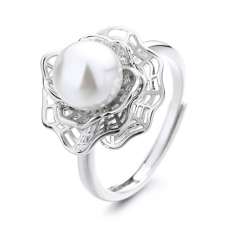 925 Sterling Silver Ring Open Adjustable Silver/Gold for Women Exquisite Student Girlfriend Jewelry Accessories Wedding Party