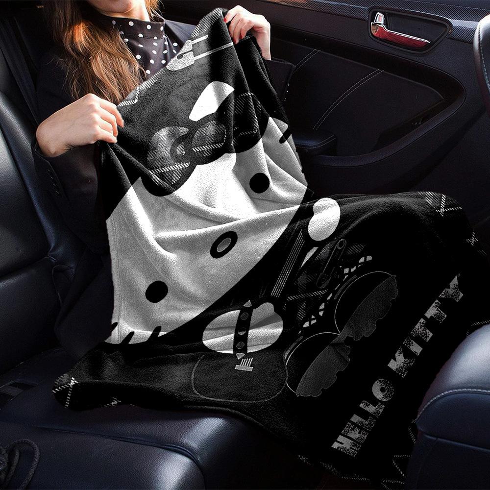 1pc Hello Kitty Soft Flannel All-Season Throw for Home, Office, Outdoor UseDurable Comfort  100568