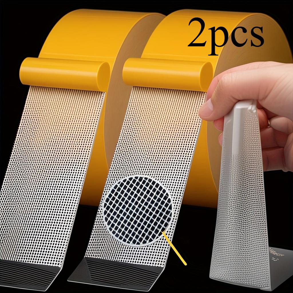 Invisible Fix, 2pcs Heavy-Duty Dual-Sided Tape | Versatile for Carpets, Mats, Wallpaper & Balloons | Non-Slip,Waterproof,Residue-Free Synthetic Rubber